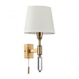 Odeon light exclusive 4894/1W MODERN ODL_EX22 117 бронзовый/белый/ткань Бра с выкл. E14 1*40W LONDON 